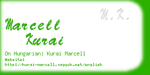 marcell kurai business card